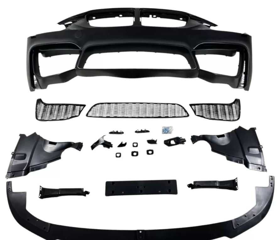 Предна Броня M3 с лип спойлер BMW F30 2011+ без халогенни и парктроник