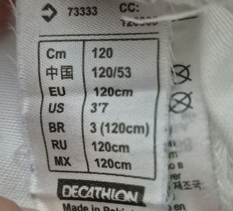 Doua kimono  120 si 130cm Decatlon