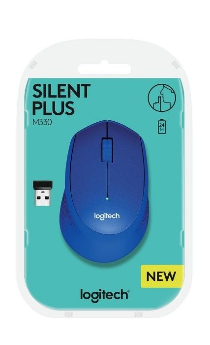 Logitech M330 Silent/Silent Plus-безжична компютърна мишка