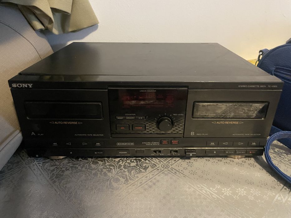 Deck dublu casetofon stereo SONY