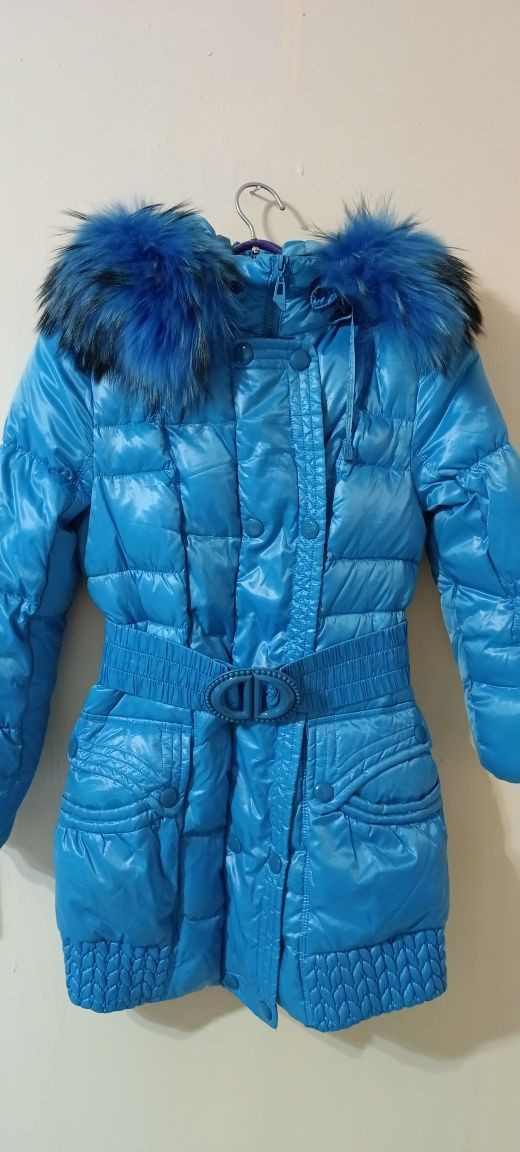 Детская зимняя куртка для девочки 9-11 лет