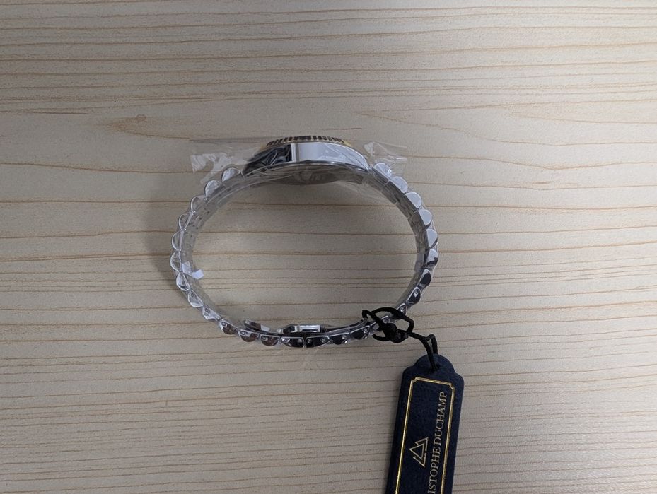 Christophe Duchamp ceas Sunray Mother of Pearl 11 Diamante Gold/Silver