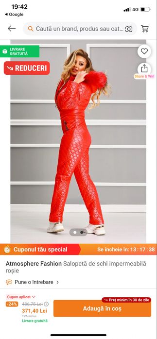 Salopeta ski noua , impecabila