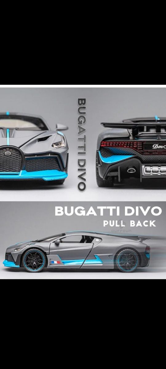 Метален реалистичен модел на Bugatti Divo