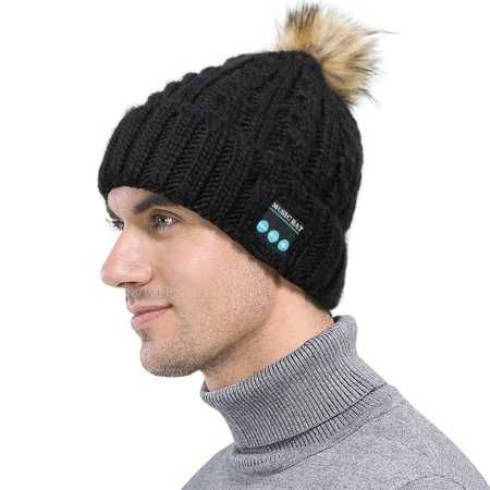 Музикална Зимна Блутут шапка с микрофон и слушки. Унисекс