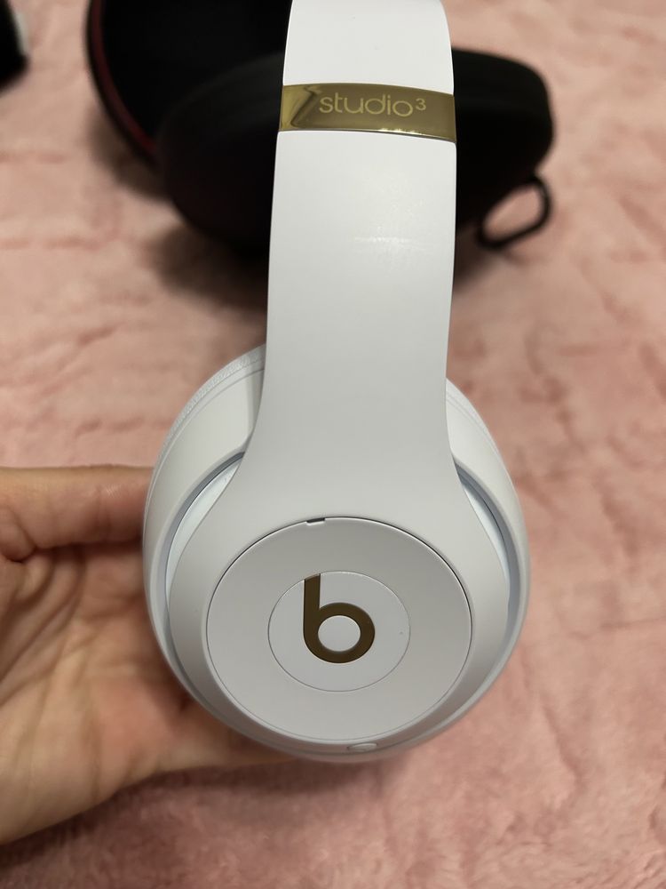 Casti audio Beats Studio3, wireless, White