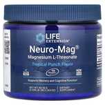 Life Extension, Neuro-Mag, L-треонат магния, тропический пунш, 93,35 г