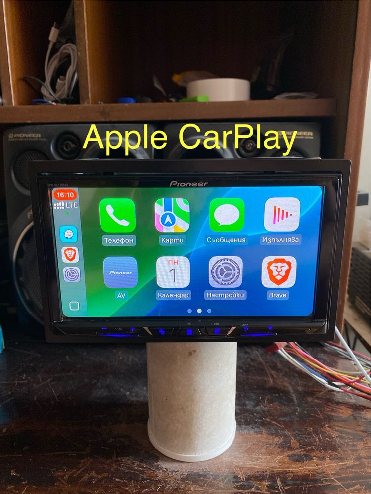 PIONEER -Авто радио с CarPlay, Android Auto, Bluetooth, DVD, Навигация