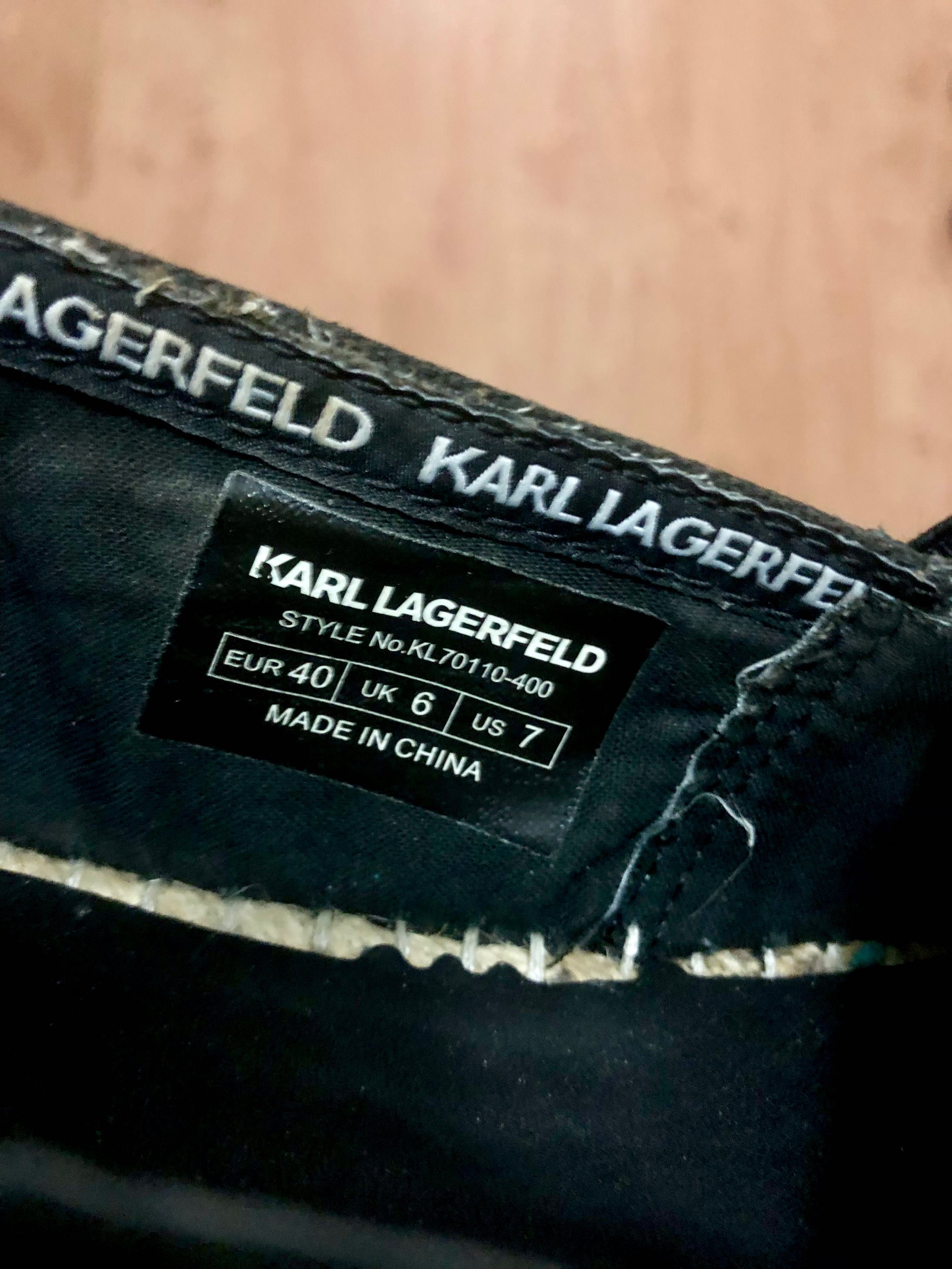 Karl Lagerfeld, 40 номер, оригинални еспадрили