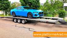 inchiriez trailer dublu remorca motociclete atv platforma slep