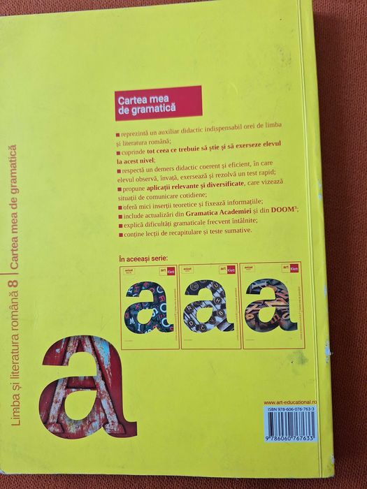 Cartea mea de GRAMATICĂ. Clasa a VIII-a- Sofia Dobra