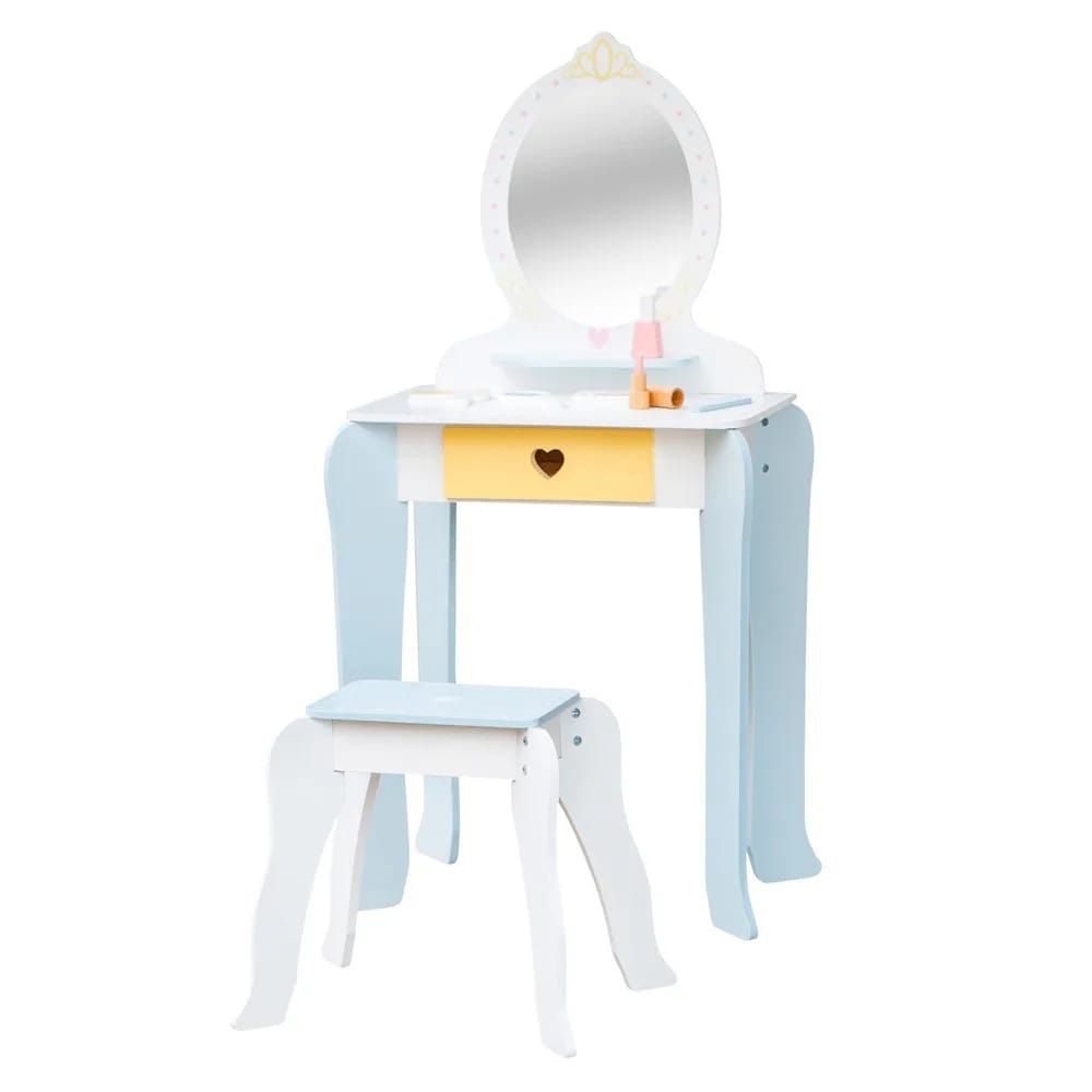 Masa machiaj+ scaunel lemn/ Pătuț papusi /Banca scule lemn