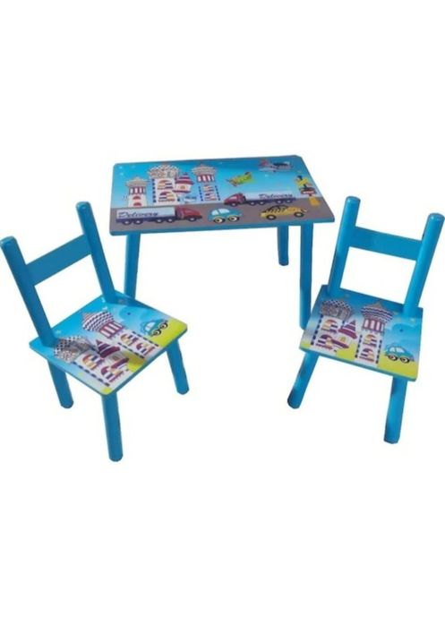 Set masuta lemn cu 2 scaune