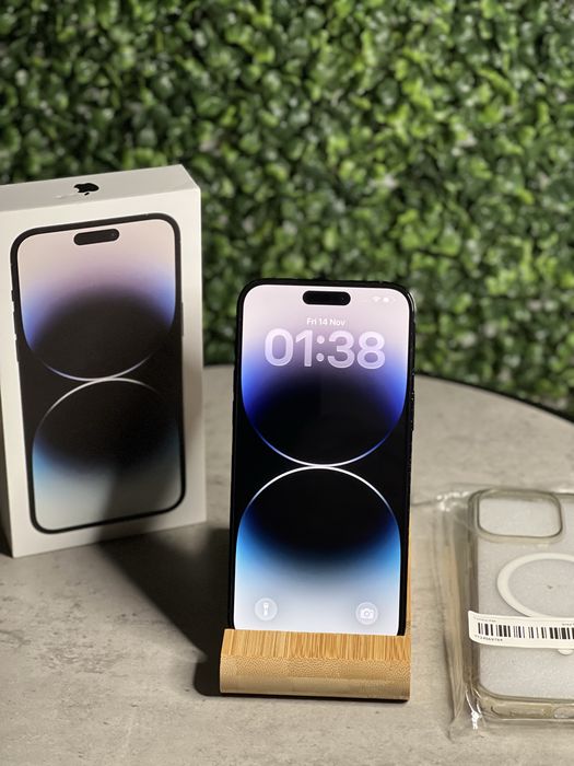 iPhone 14 Pro Max Black Full box 91% + Husa Magsafe + cablu impecabil