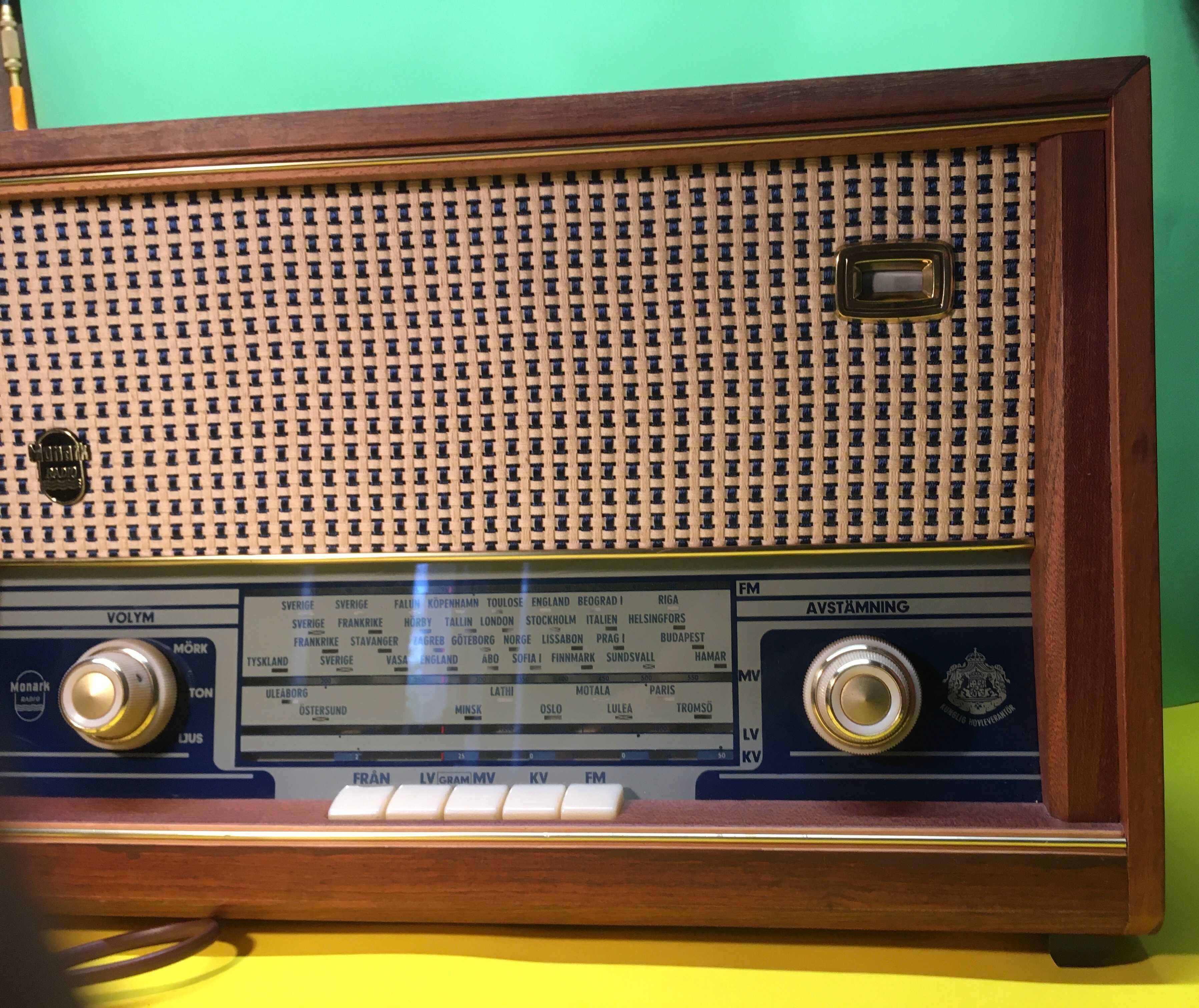Ретро Радио Monark Tobo Bruk Typ 1901 FM Работи топ състояние 1960г.