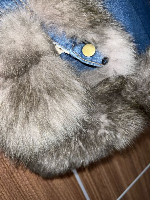 Geaca denim cu blana Zara
