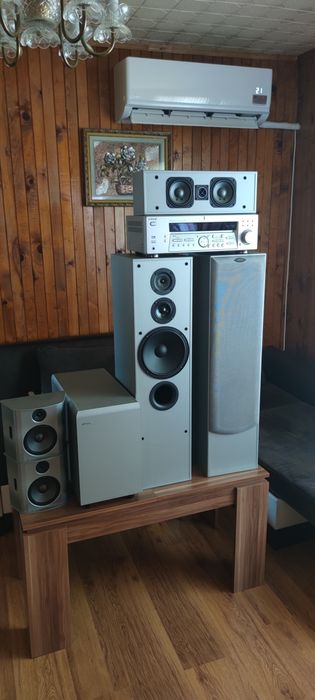 Аудио система Jamo 5 тонколони 1 субуфер и ресийвър Sony
