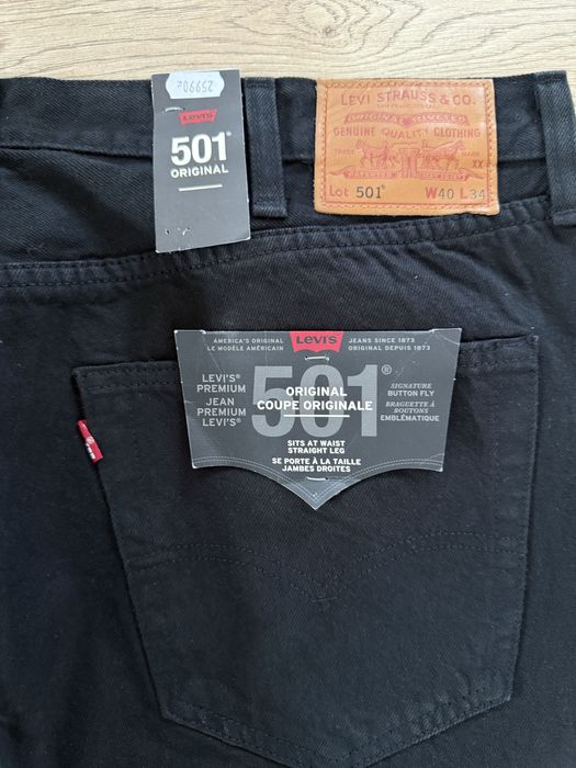 Blugi LEVIS 501 Negru Barbati | Marime 40 x 34 (Talie 105 cm)