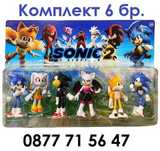 Комплект фигури СОНИК 4бр / 6бр фигурки SONIC 2 фигура фигурка