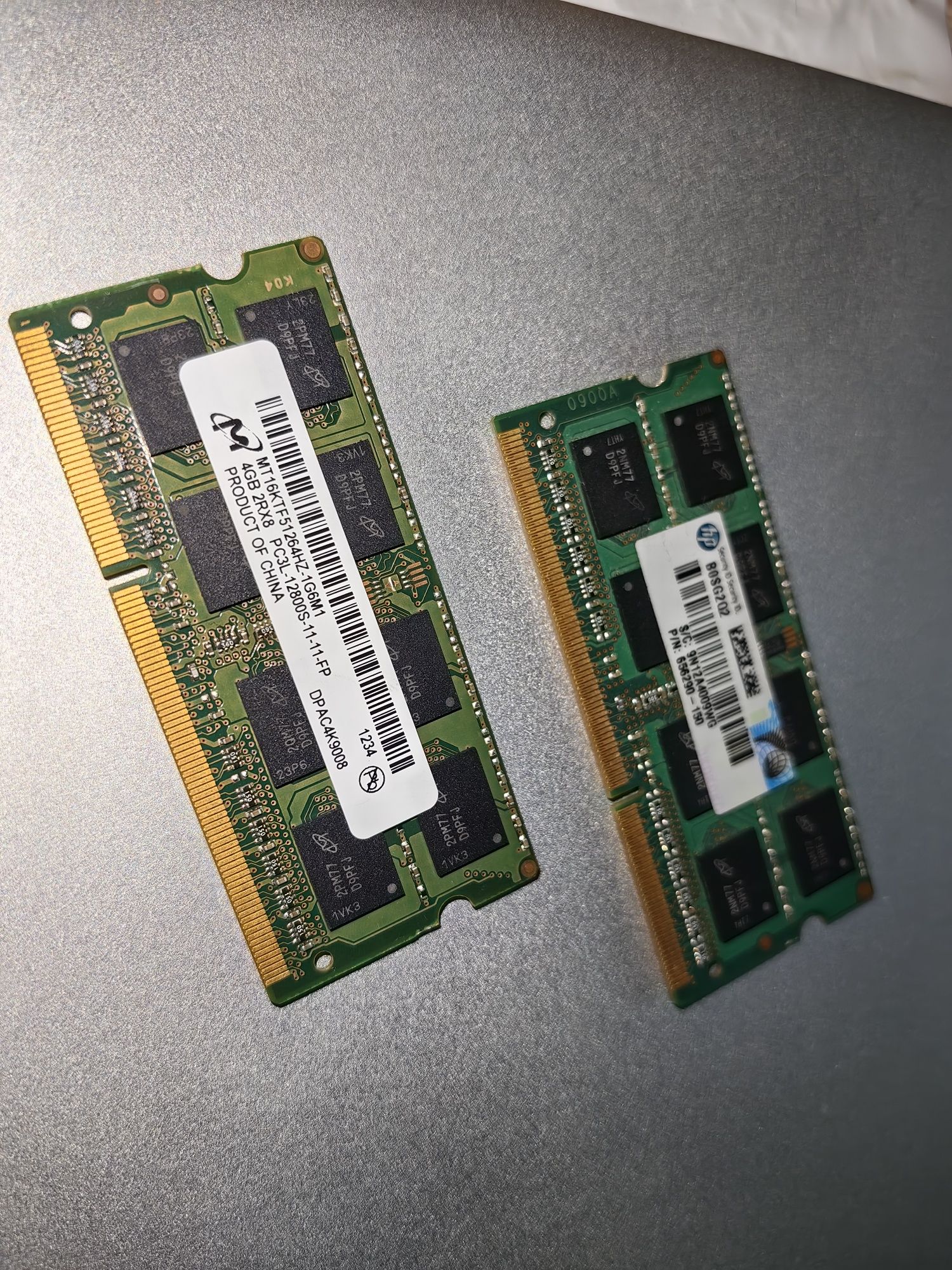 memorie RAM laptop sau miniPC marca HP DDR3  4 + 4GB 1600 MHz kit dual