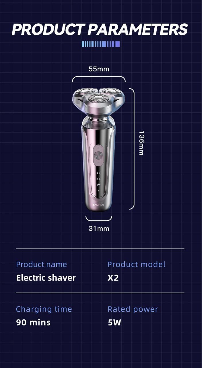 Xiaomi Enchen X2 Электро бритва водонепроницаемая