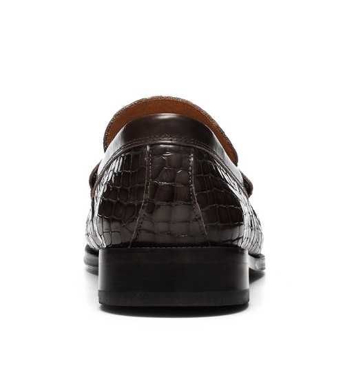 Pantofi loafer 45 de lux lucrati manual Donald J Pliner NOU piele nat