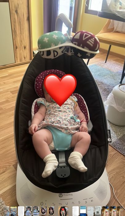 mamaRoo 5.0 с или без подложка за новородено  - електрическа люлка