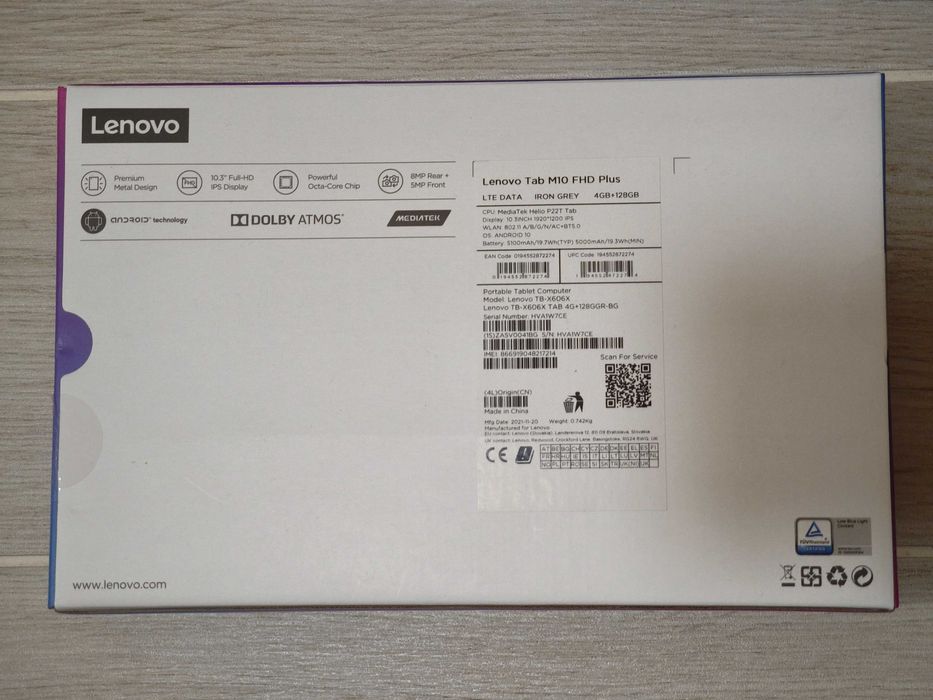 Lenovo Tab M10 FHD Plus (TB-X606X) 4/128 (коментар)