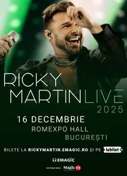 4 bilete Ricky Martin 16 Decembrie Romexpo