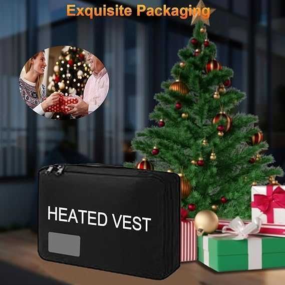 Vesta Incalzita Unisex cu Baterie 10000mAh, Gluga Detasabila, XL