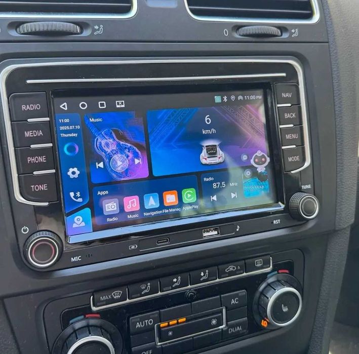 Navigatie Android Carplay 4GB RAM + 64GB ROM - VW SEAT SKODA