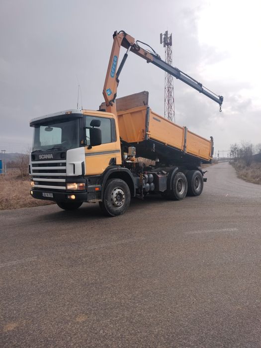 Scania 94C 6X4 cu macara