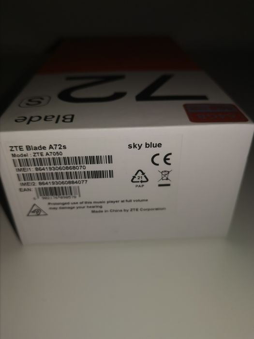 Telefon nou  ZTE 72S Blade 0 minute sigilat