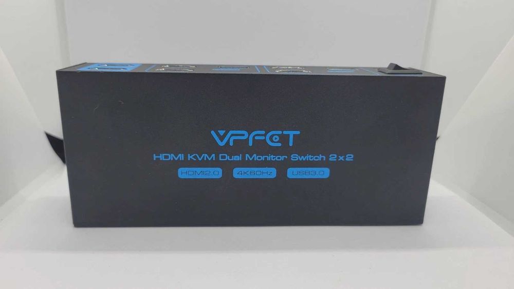 Comutator Switch KVM HDMI VPFET 2 monitoare,2 computere,4K60Hz,USB 3.0