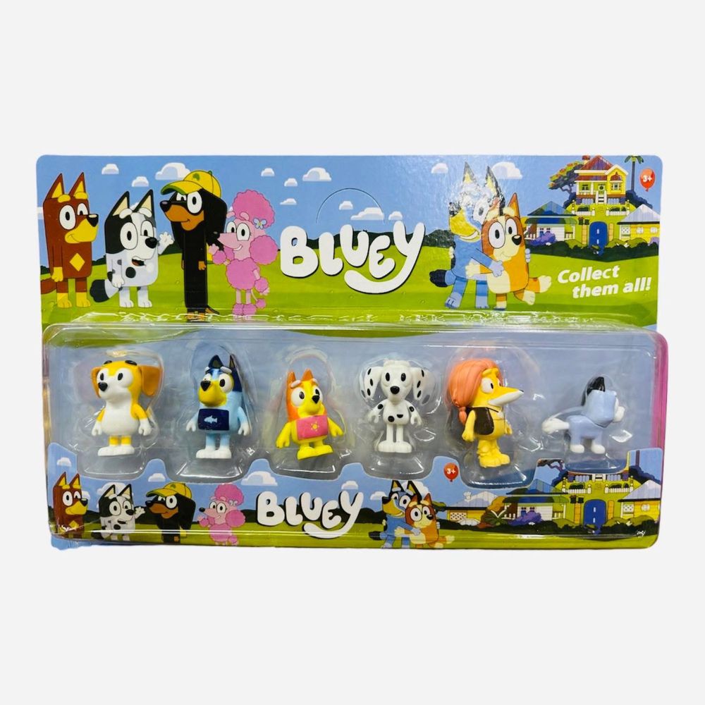 6 броя фигурки Блуи и Бинго и приятели, Bluey Bingo and Friends