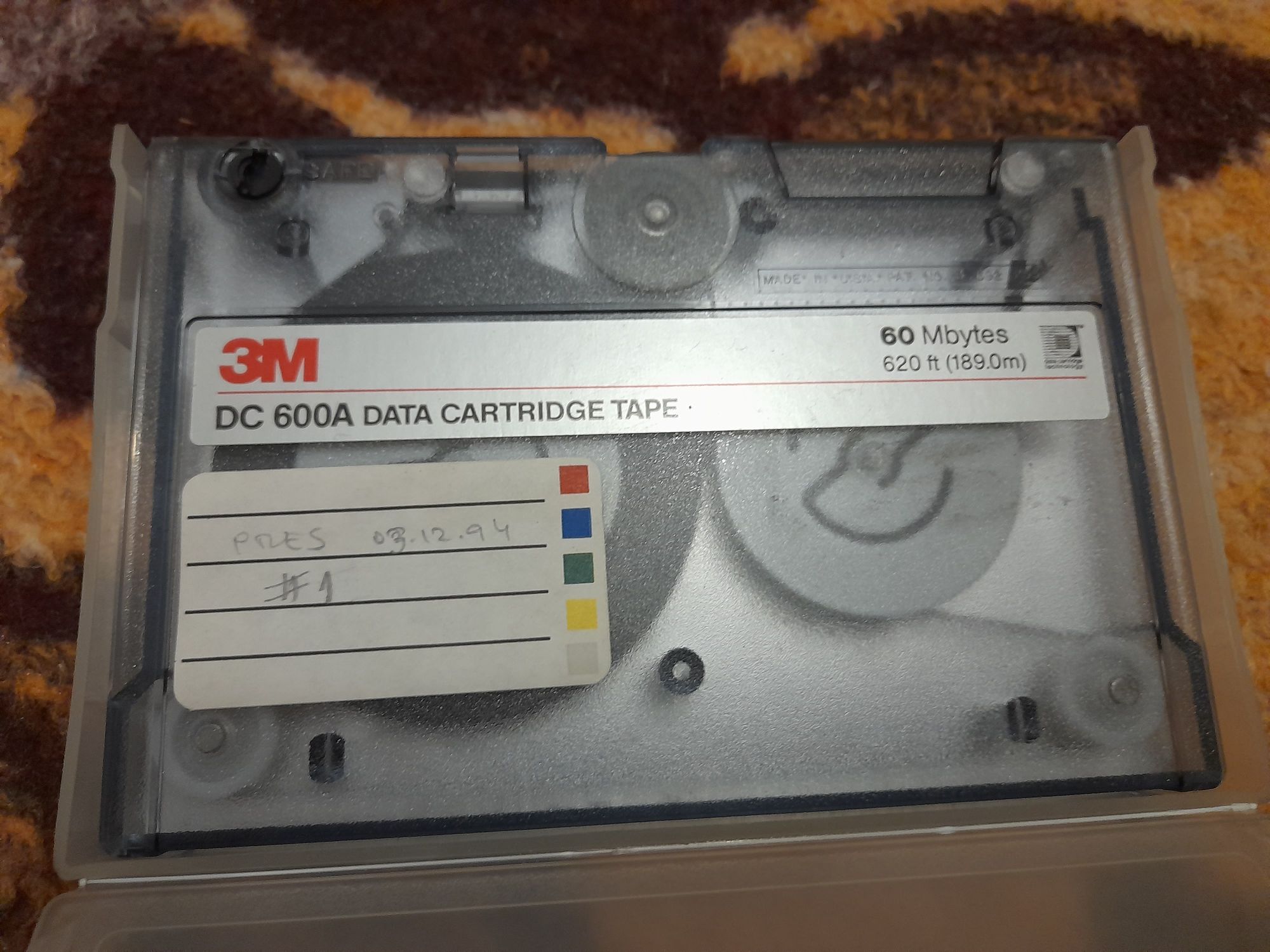 3m dc 600a 60mb data cartridge tape