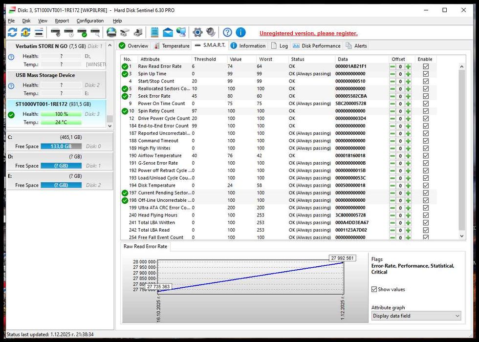 Хард диск за лаптоп DVR Seagate ST1000VT001 Video 1TB ,5400rpm,128MB