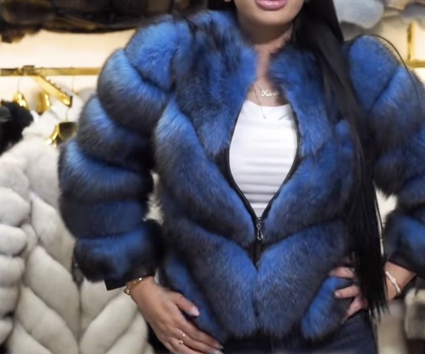 Blana de vulpe naturala