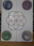 STRING ART pe panou de lemn