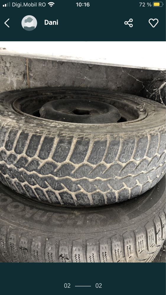 Vând 3 jante 175/65R14