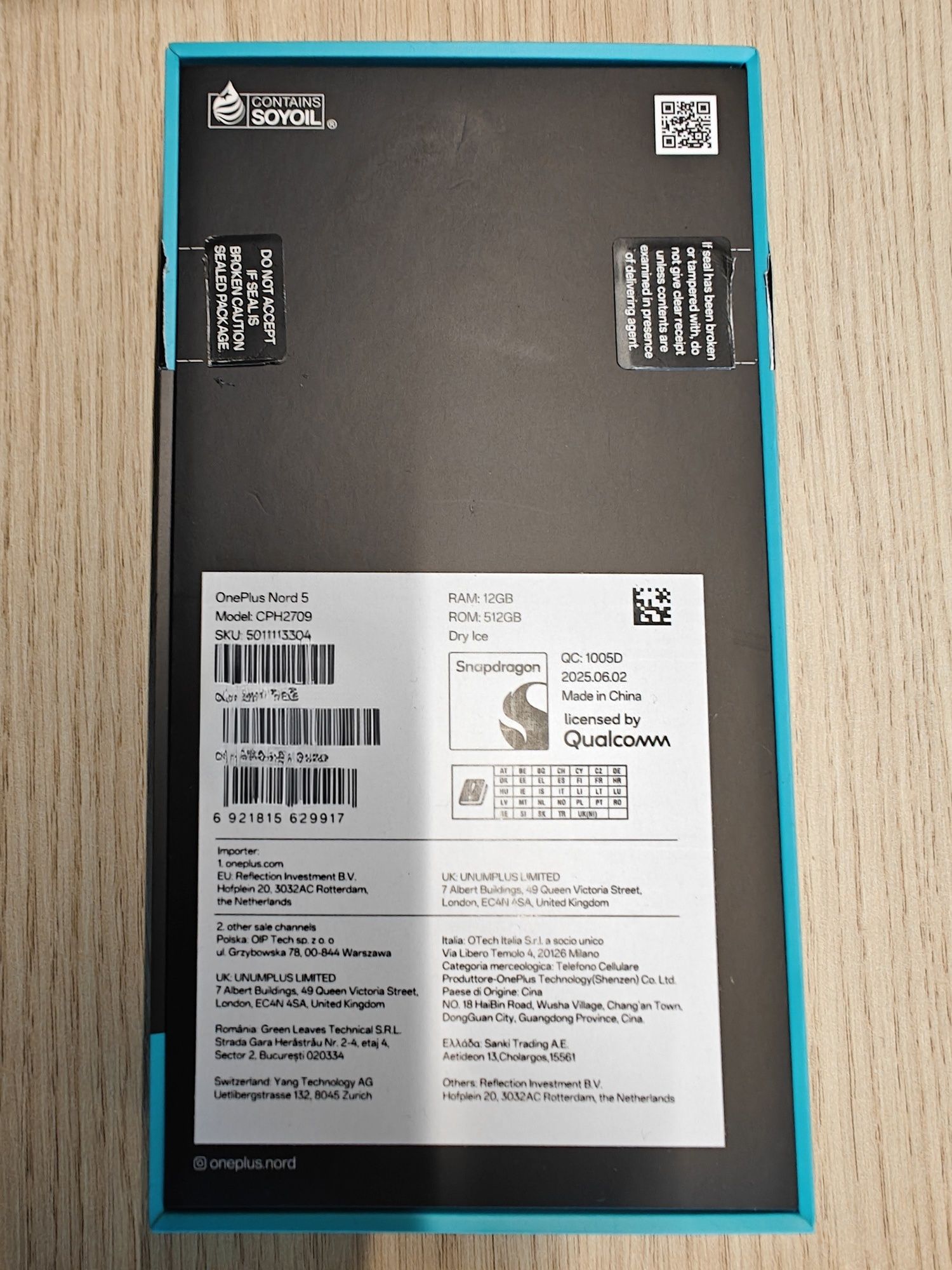 OnePlus Nord 5 12 GB Ram 512 GB Storage