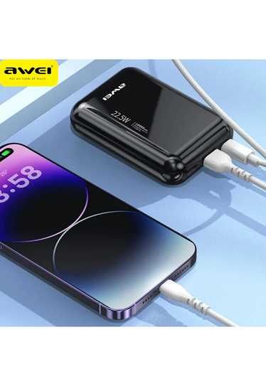 ДОСТАВКА! Awei P184K - компактный PowerBank 10000 mAh 22,5W