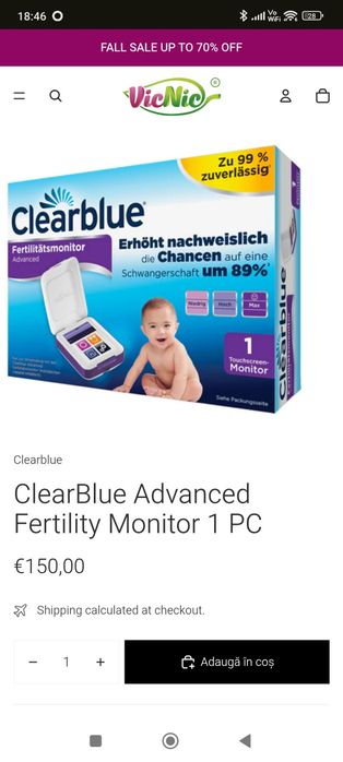 Clearblue monitor de fertilitate cu touchscreen