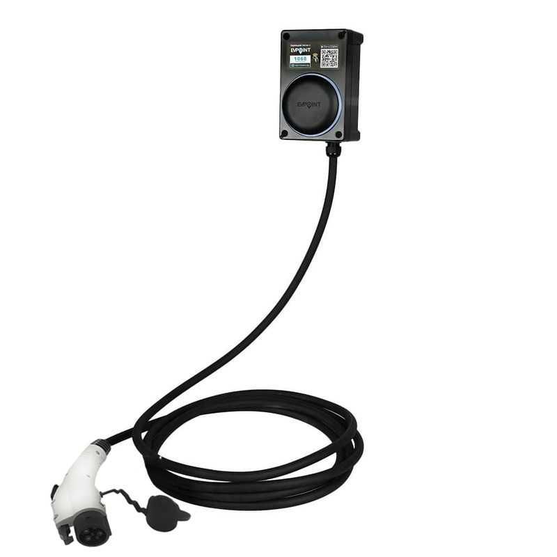 Зарядна станция EVPoint EV7 | 5м кабел Тип1 | 7.4 kW AC | черен цвят