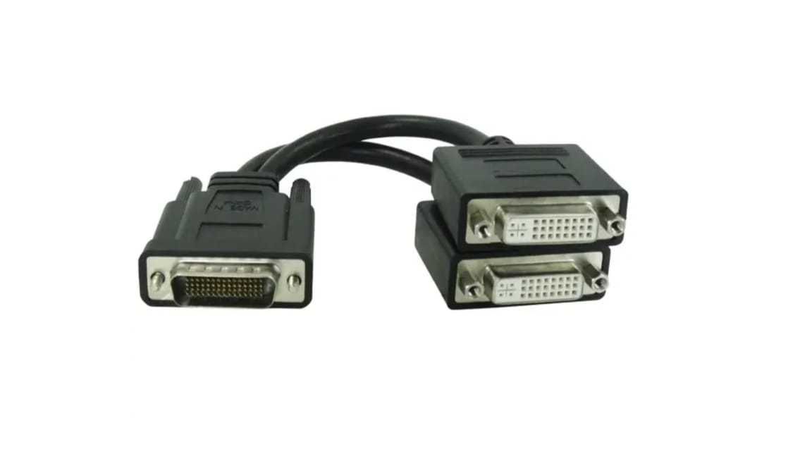 Кабель LFH-60 (DVI 60 pin - 2 х DVI-I) для видеокарт MATROX. Новый