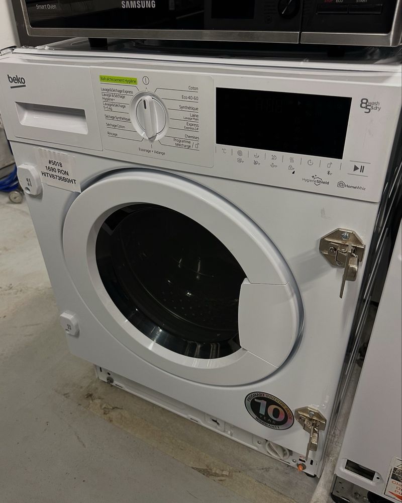 Mașină de spălat rufe cu uscător Beko HITV8736B0HT