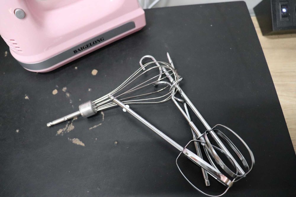 Миксер BAIGELONG, 300W, мощен кухненски миксер, 5 скорости 5 приставки