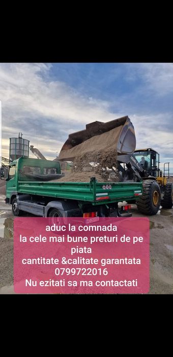 Transport nisip sort balast etc