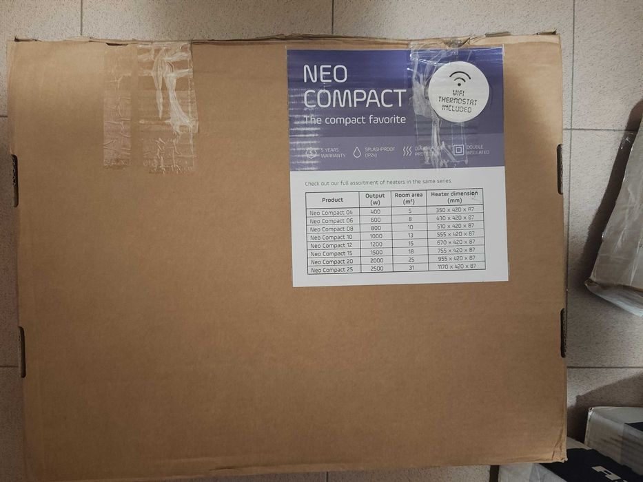 Нов adax wifi neo compact 08 kwt конвектор адакс