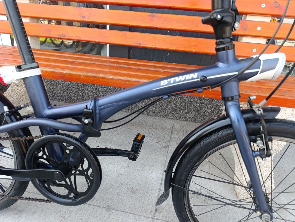 Сгъваем Алуминиев велосипед B' TWIN   20"цола